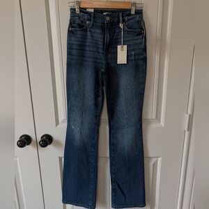 Good American Dark Blue Flare Jeans